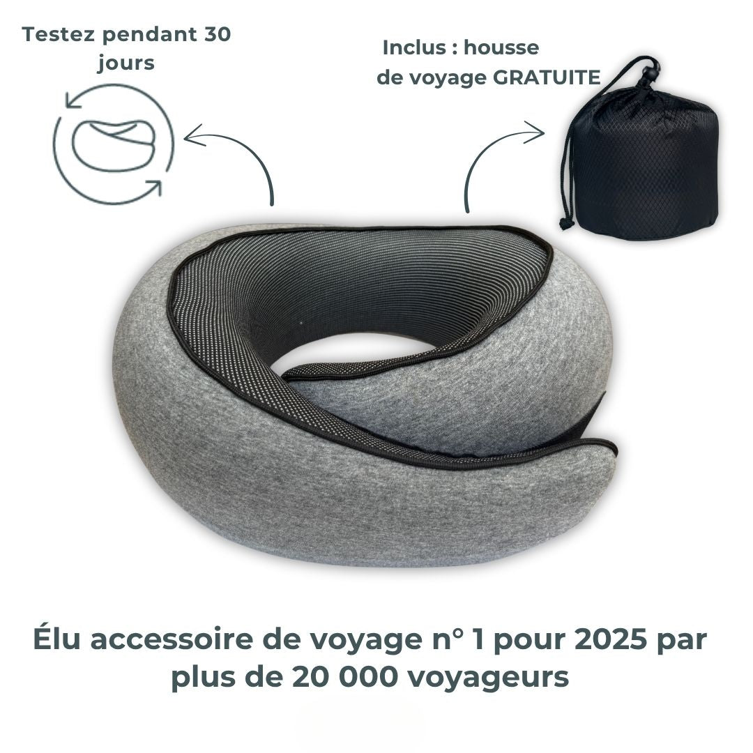 Oreiller de Voyage – Dites Adieu aux Douleurs, Voyagez l’Esprit Léger