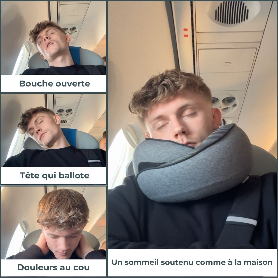 Oreiller de Voyage – Dites Adieu aux Douleurs, Voyagez l’Esprit Léger