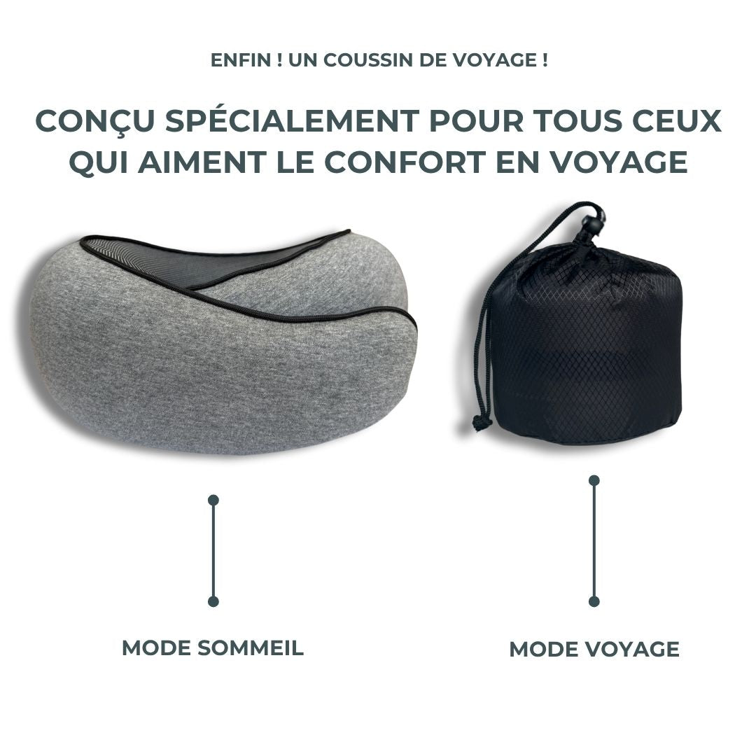 Oreiller de Voyage – Dites Adieu aux Douleurs, Voyagez l’Esprit Léger