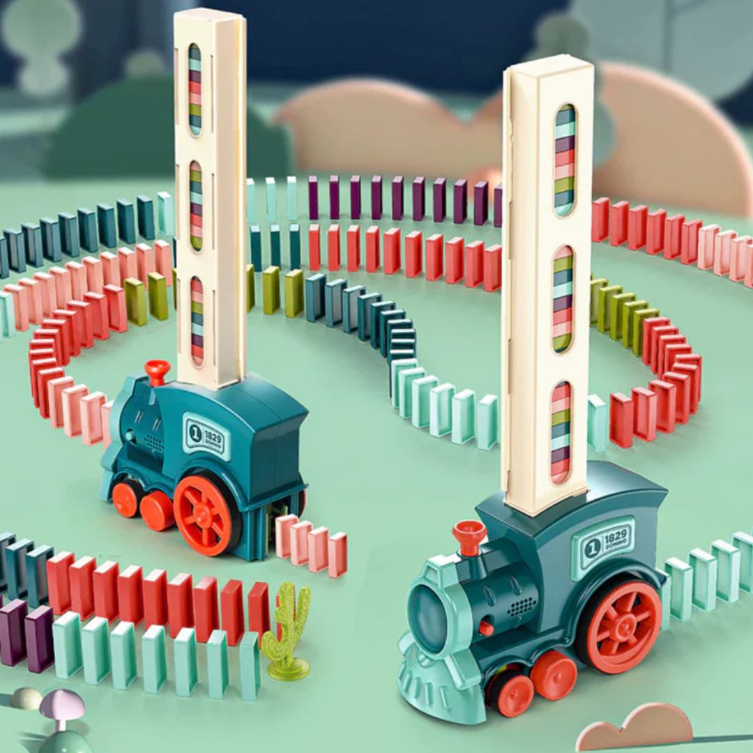 Train Domino Express – Apprentissage ludique et parcours colorés