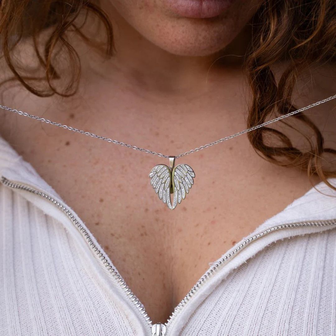 Collier Ange Protecteur – Votre cœur gravé pour toujours