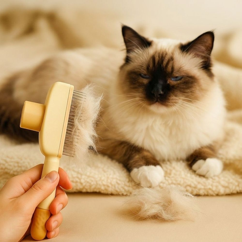Brosse Anti-Poils Premium – Nettoyage Rapide & Doux pour Chats