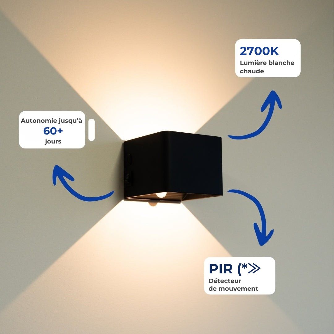 Lampe LED Cube – Mettez vos murs en lumière avec style