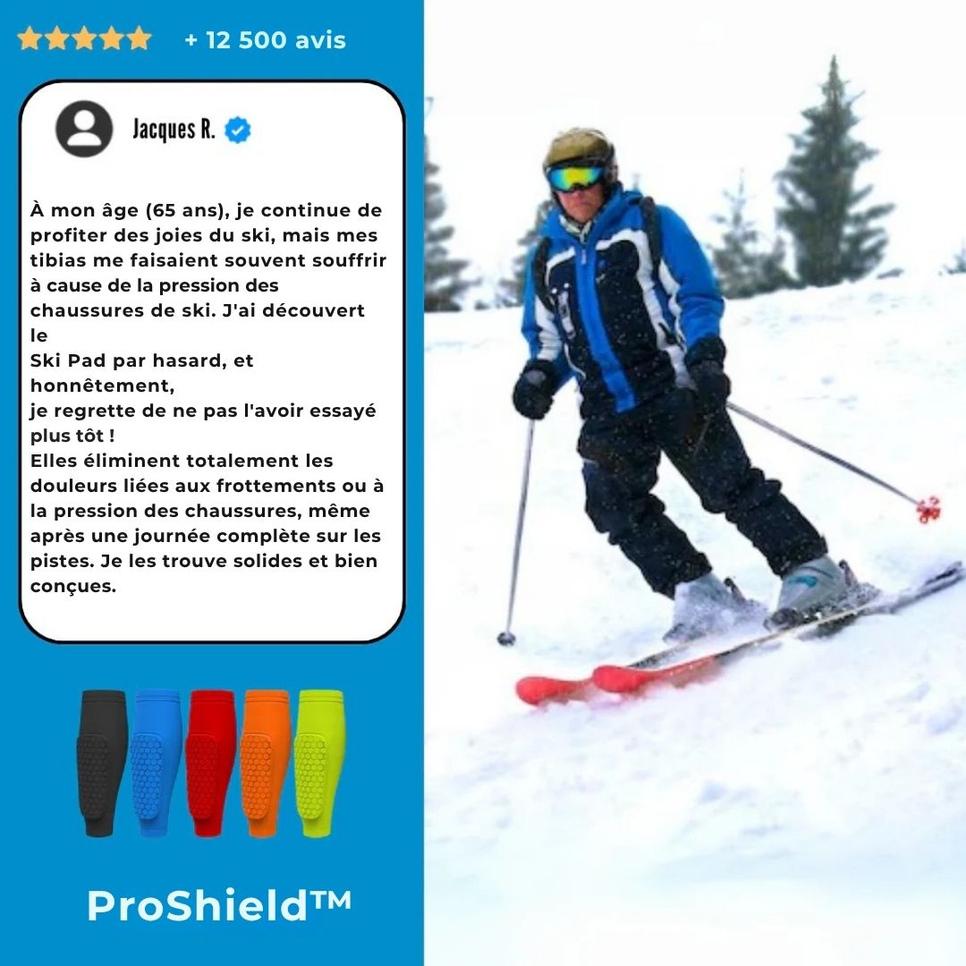 Protections de tibias ProShield™ – Le confort et la sécurité sur les pistes