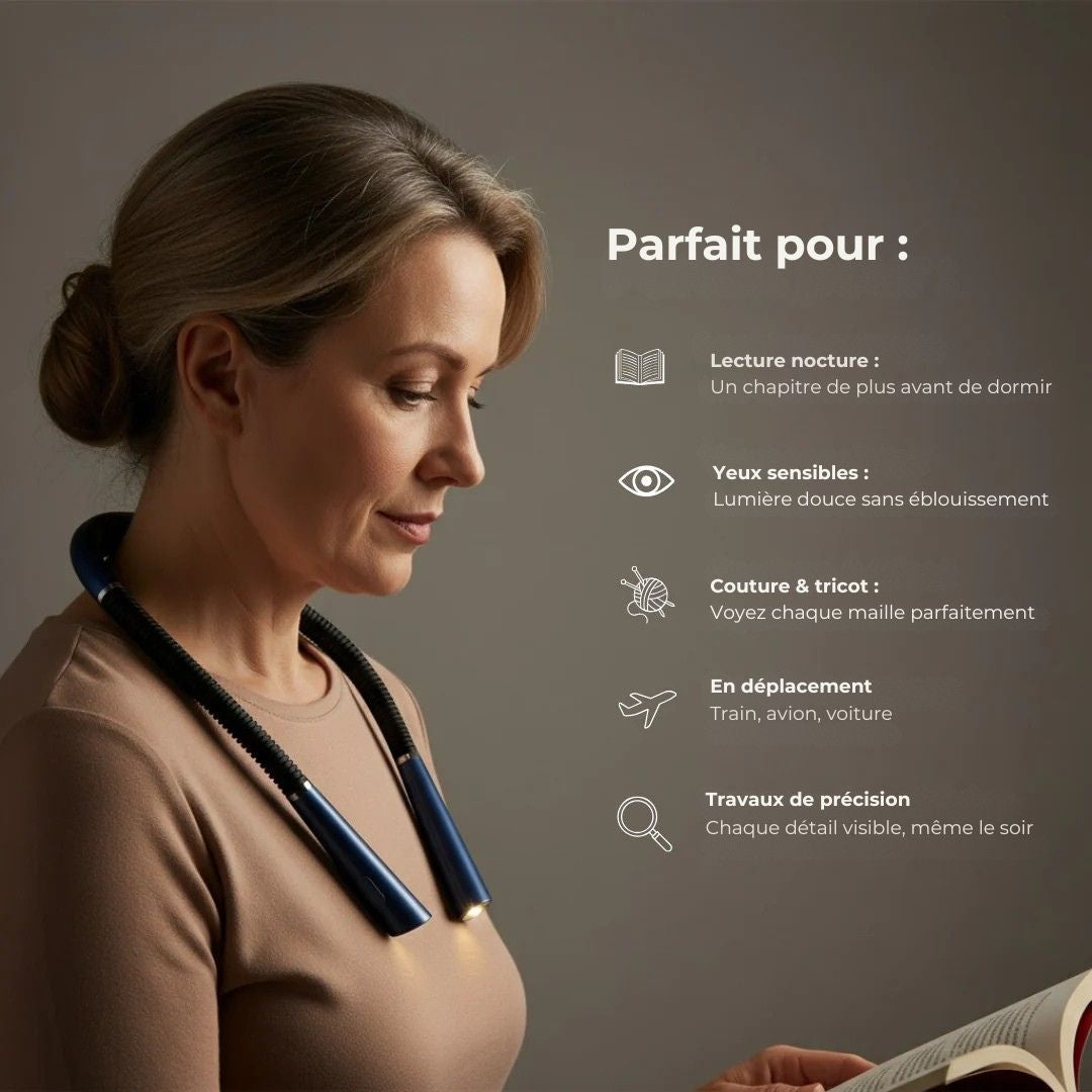 LumiFlex – Lampe de Lecture Flexible pour un Confort Visuel Optimal
