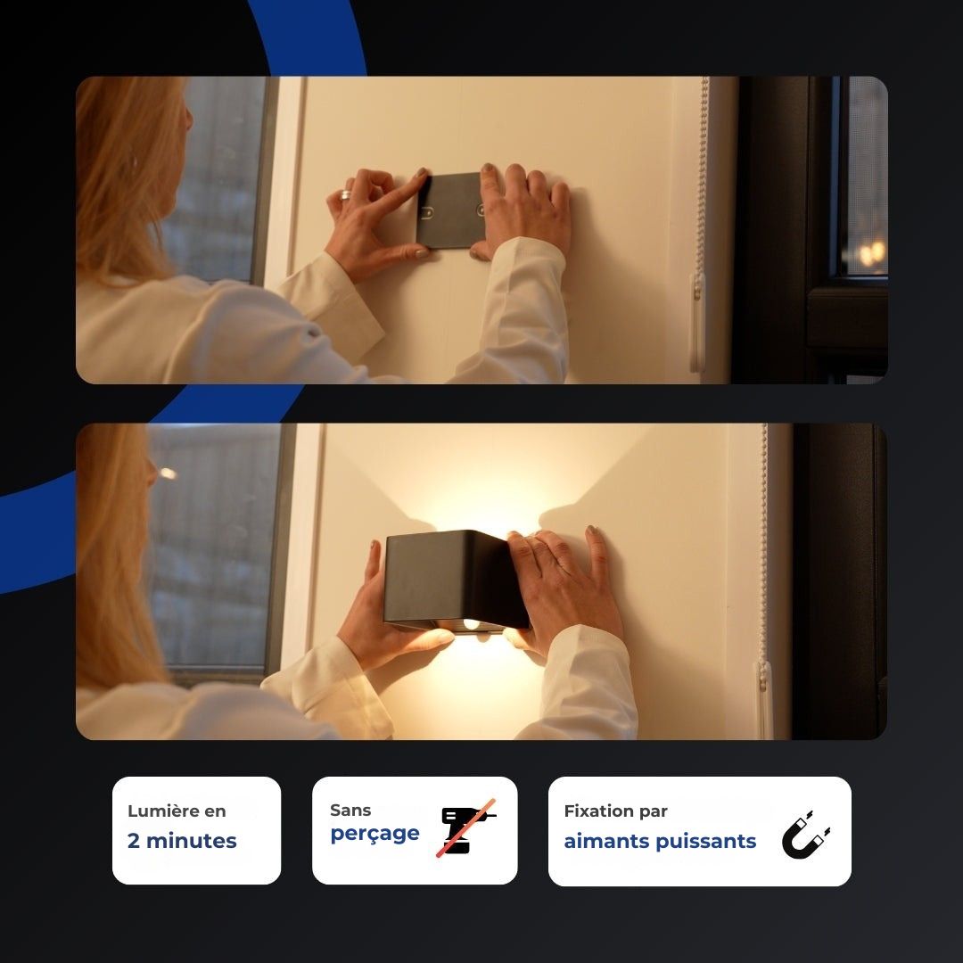 Lampe LED Cube – Mettez vos murs en lumière avec style