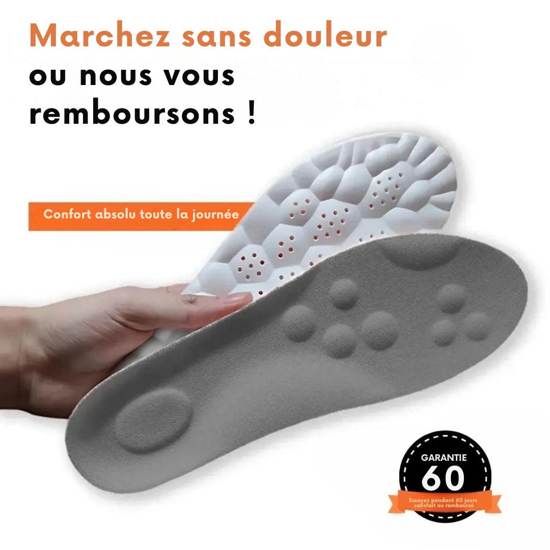 Semelles Orthopédiques - Marchez sans douleur, vivez pleinement