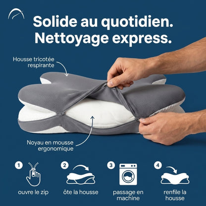 Oreiller NuageFlex™ – Le soutien idéal pour des nuits plus reposantes