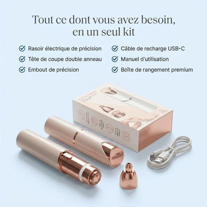 Épilateur Visage 2-en-1 – Douceur et précision instantanées