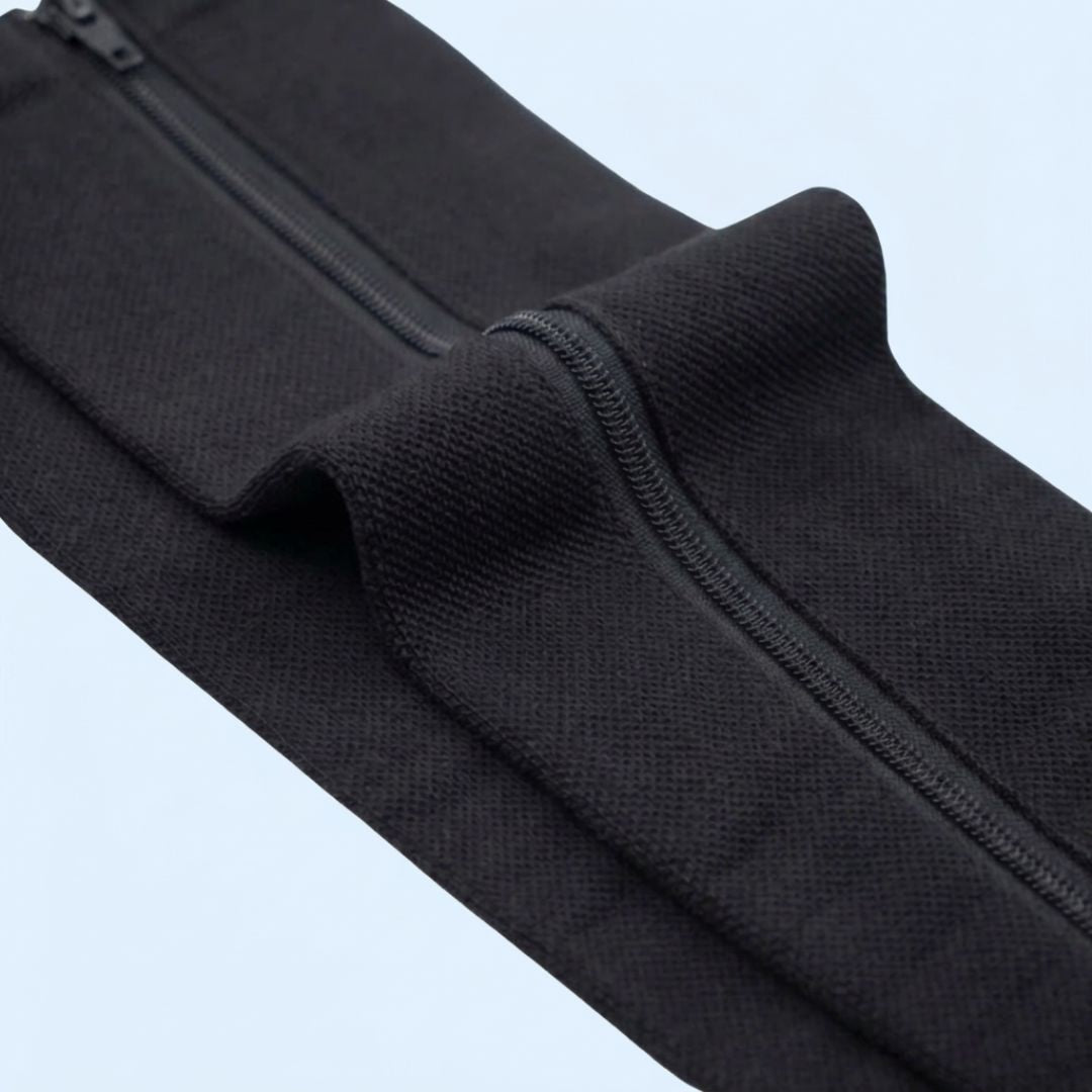 Bas de Compression Zippés – Jambes Légères et Confortables