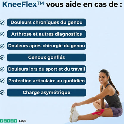 KneeFlex™ – Soutien du genou, confort et mobilité