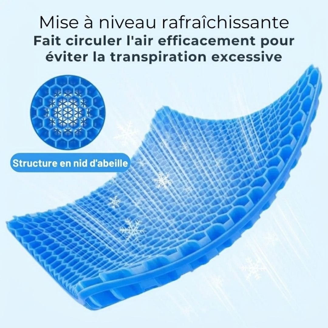 Coussin Gel Confort – Soulagement Instantané & Assise Durable