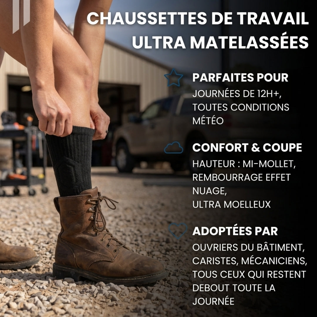 Chaussettes WorkShield – Confort et résistance au quotidien