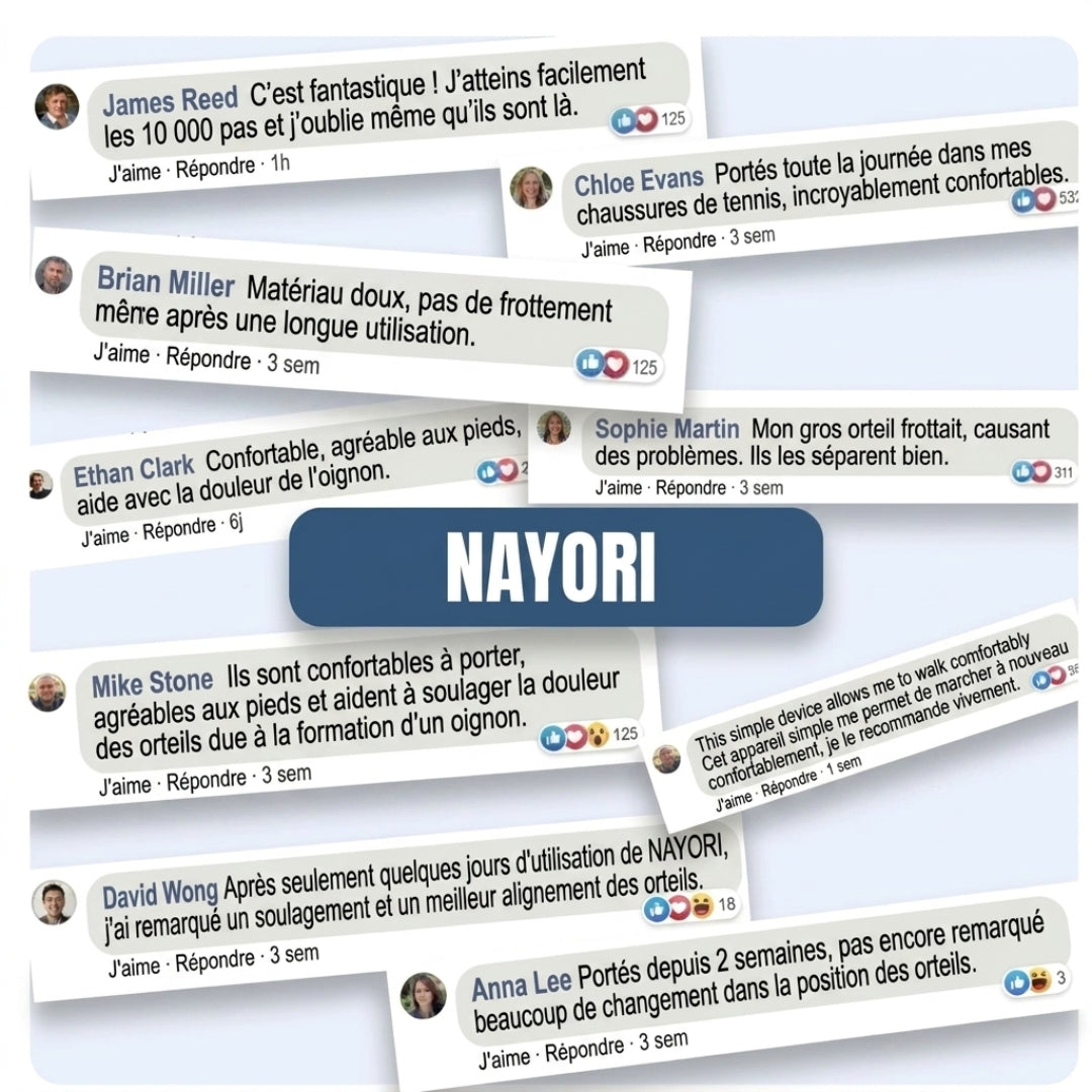 NAYORI Support d’Orteils 3-en-1