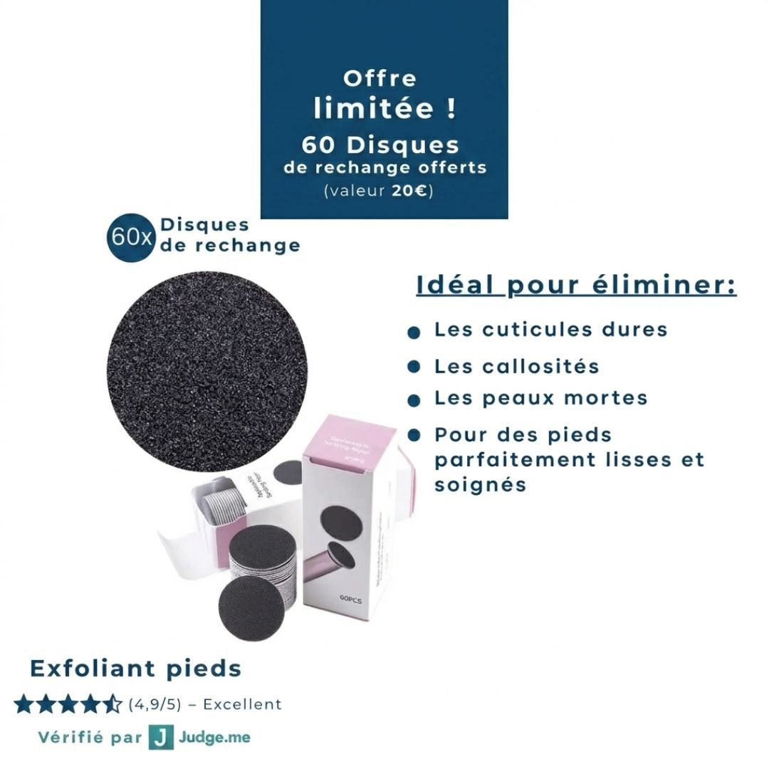 Râpe exfoliante pieds – Des talons doux sans effort