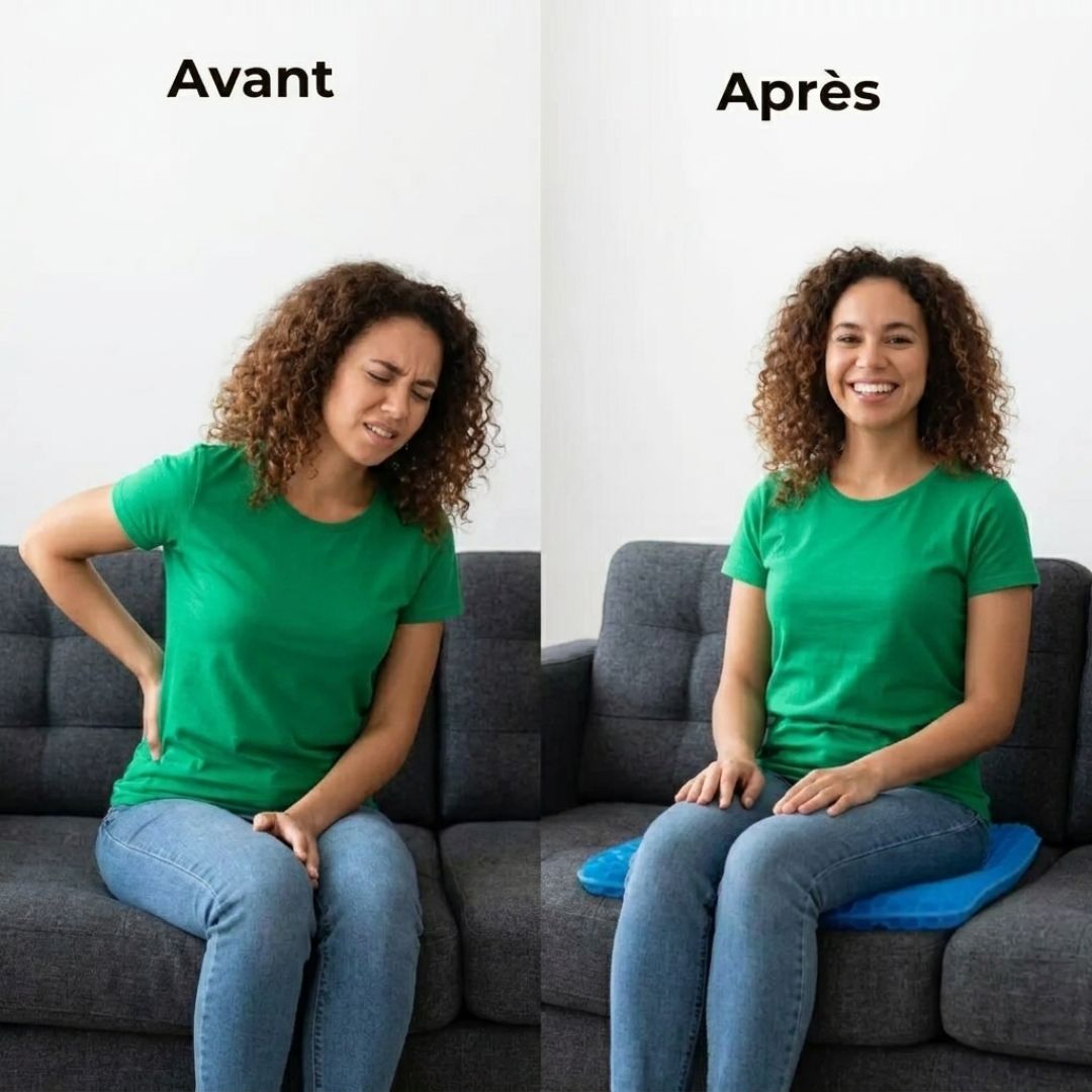 Coussin Gel Confort – Soulagement Instantané & Assise Durable