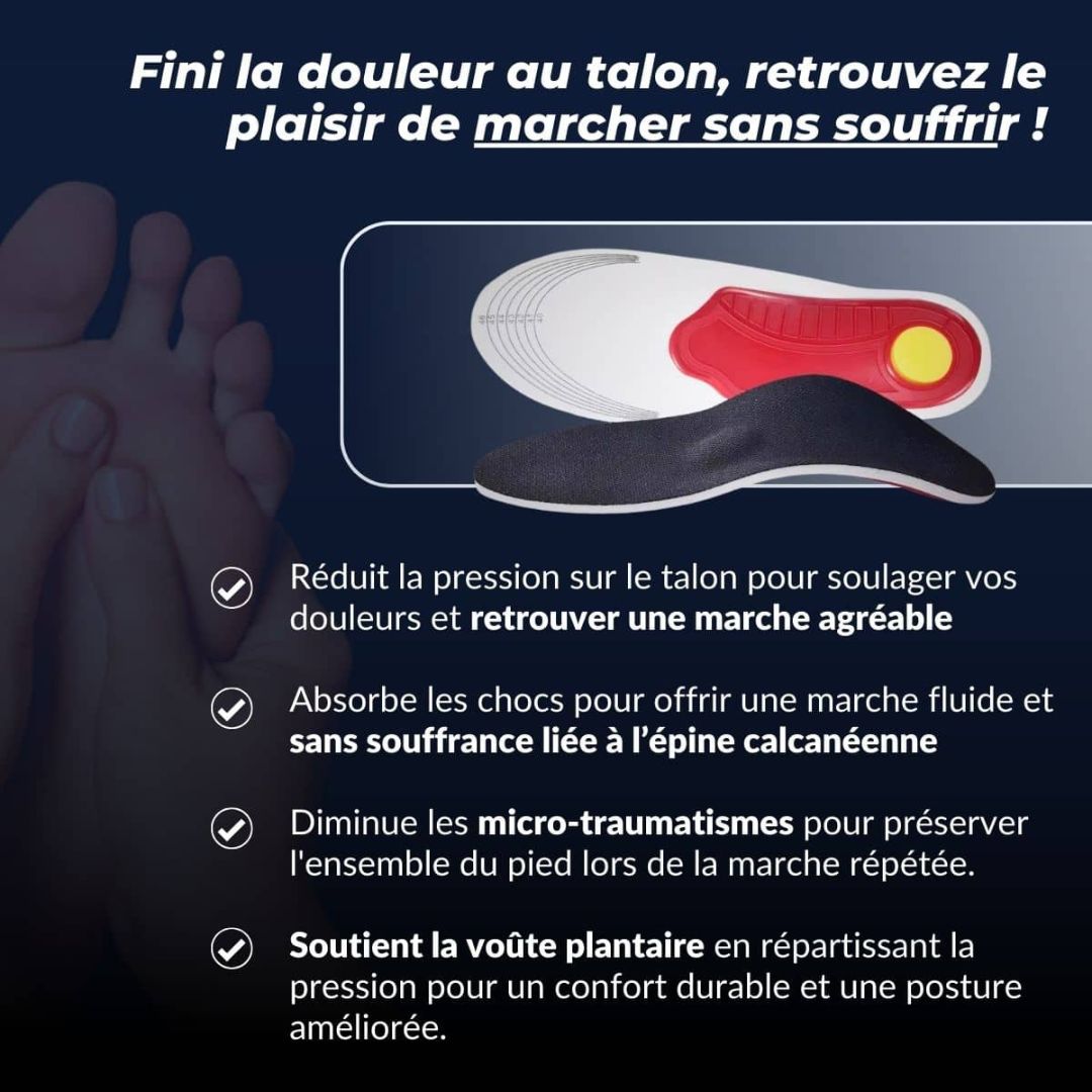 Semelles Orthopédiques FlexiSole – Soulagez vos pieds, marchez confortablement