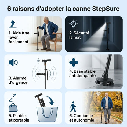 Canne StepSure – Confort et stabilité au quotidien