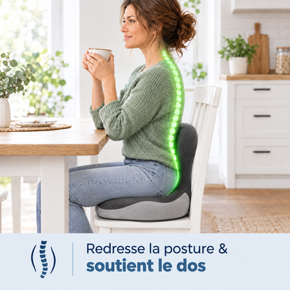 OrthoConfort™ – Enfin assis des heures, sans avoir mal au dos