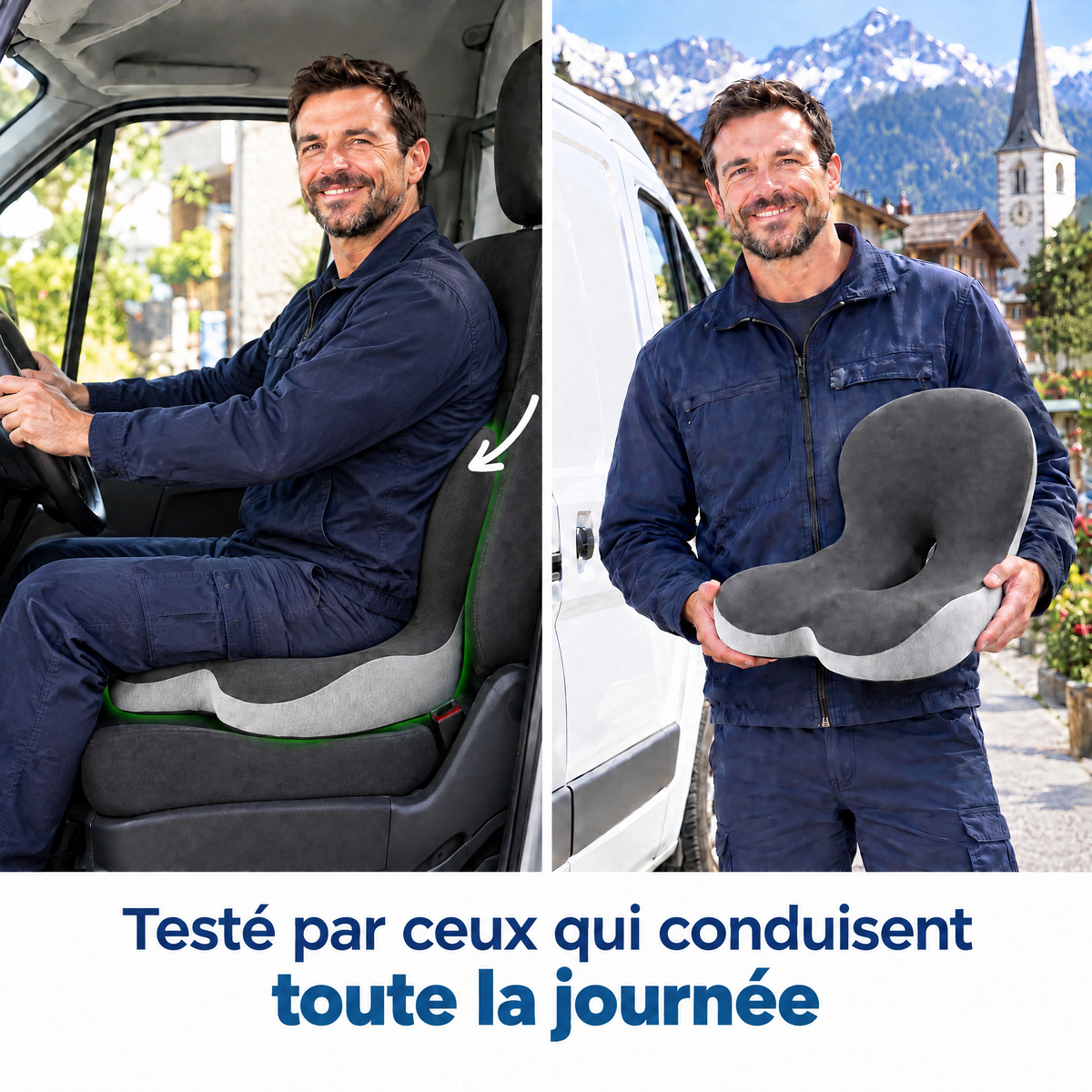 OrthoConfort™ – Enfin assis des heures, sans avoir mal au dos