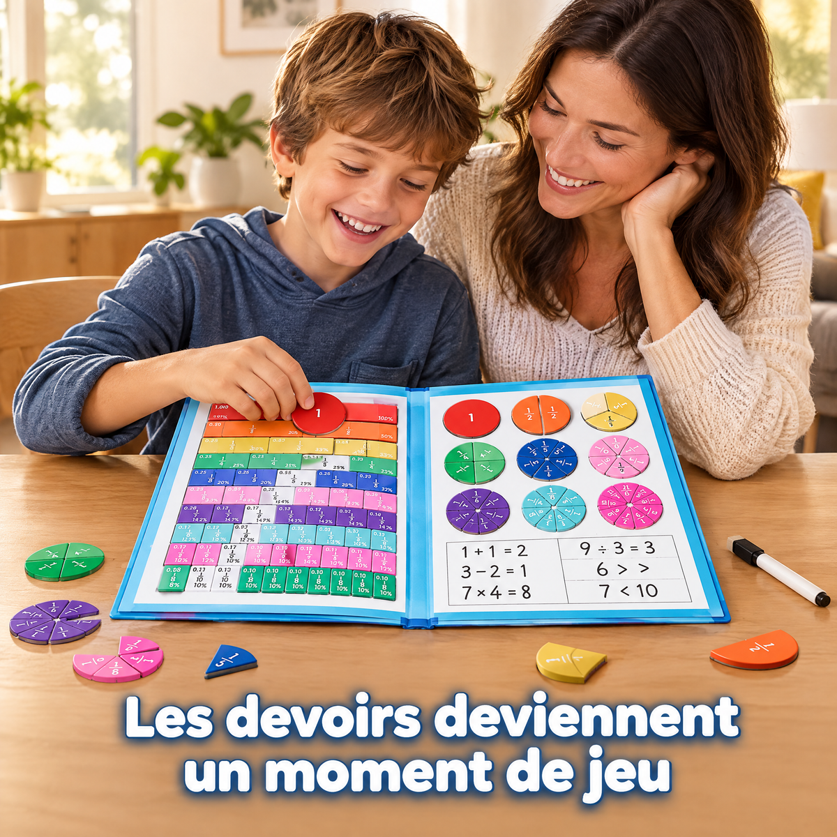 Kit Fractions Colorées – Apprendre les maths devient un jeu d’enfant