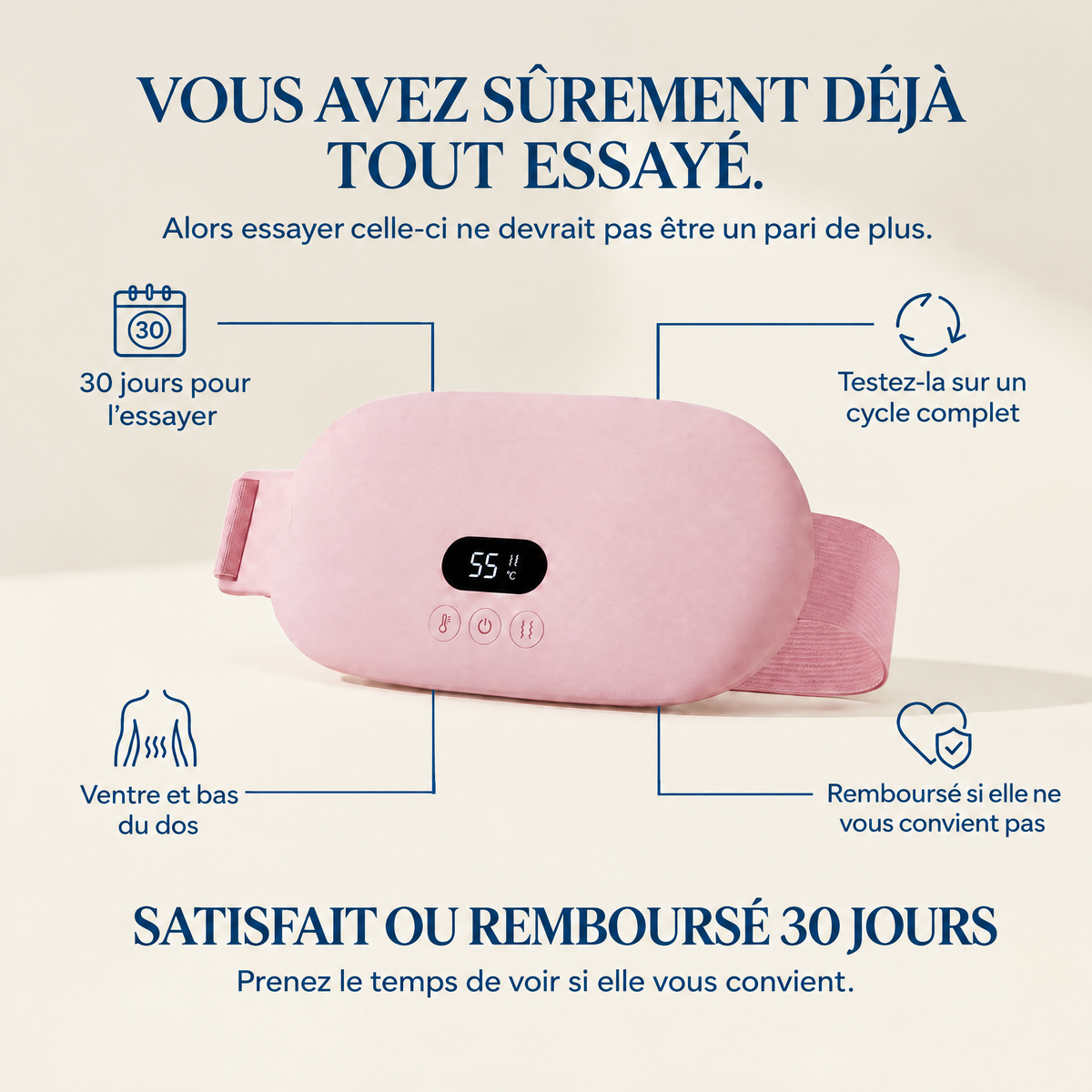 Thermia™ – Des règles plus douces, sans médicament ni bouillotte