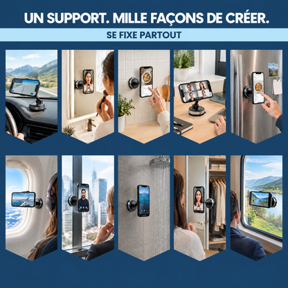 SnapMount™ – Filmez partout, sans trépied ni personne pour tenir