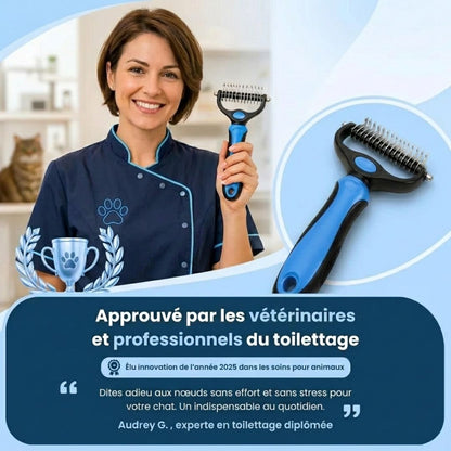 Brosse anti-nœuds MaxPet™ – Un toilettage facile et sans tracas