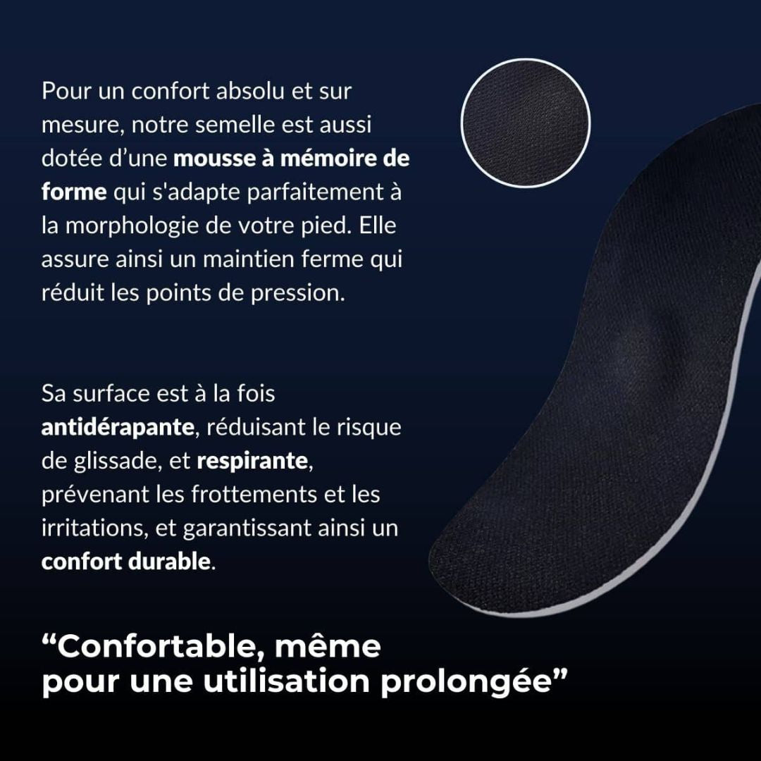 Semelles Orthopédiques FlexiSole – Soulagez vos pieds, marchez confortablement