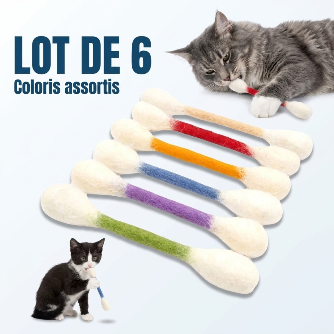 Lot de 6 Jouets Dentaires pour Chat – Divertissement & Bien-être au quotidien