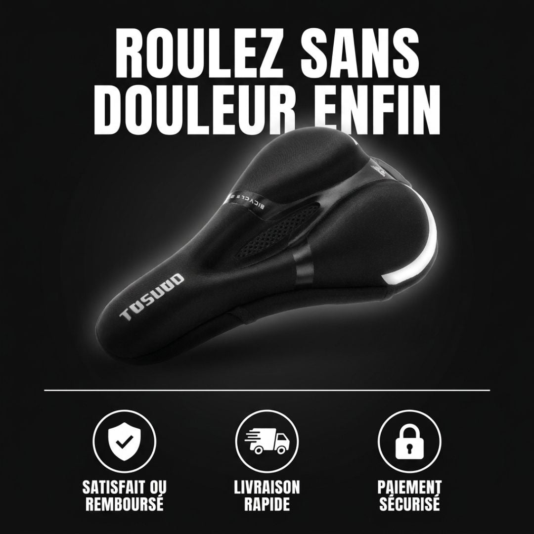 Housse de Selle Confort – Roulez sans douleur, profitez de chaque trajet