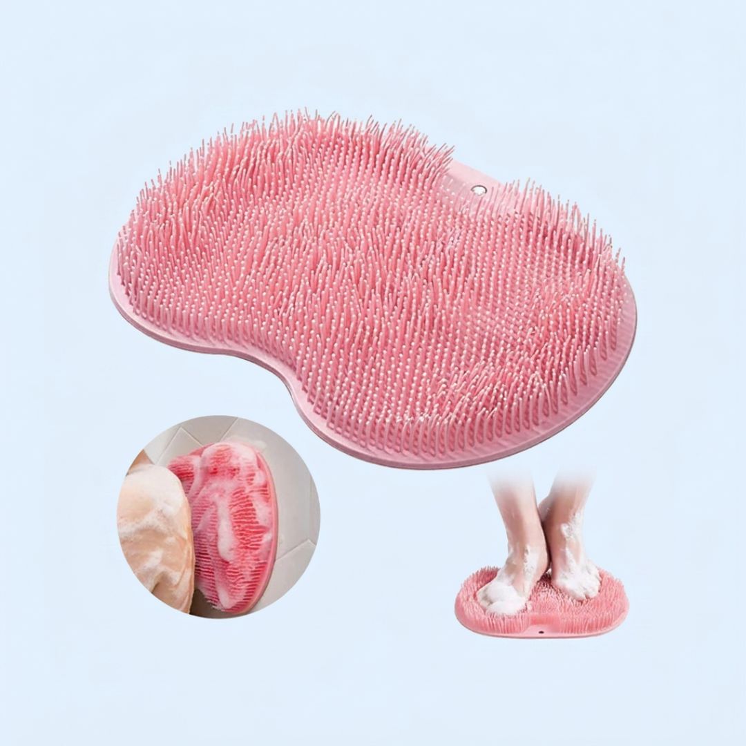 Brosse de Douche Silicée – Nettoyez et Massez vos Pieds Facilement