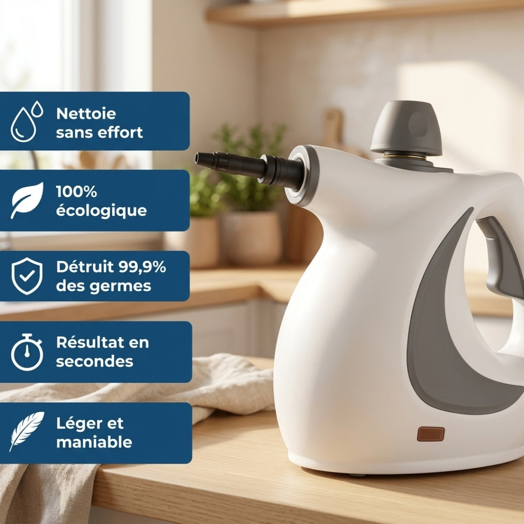 CleanSteam Pro – Nettoyez efficacement sans produits chimiques