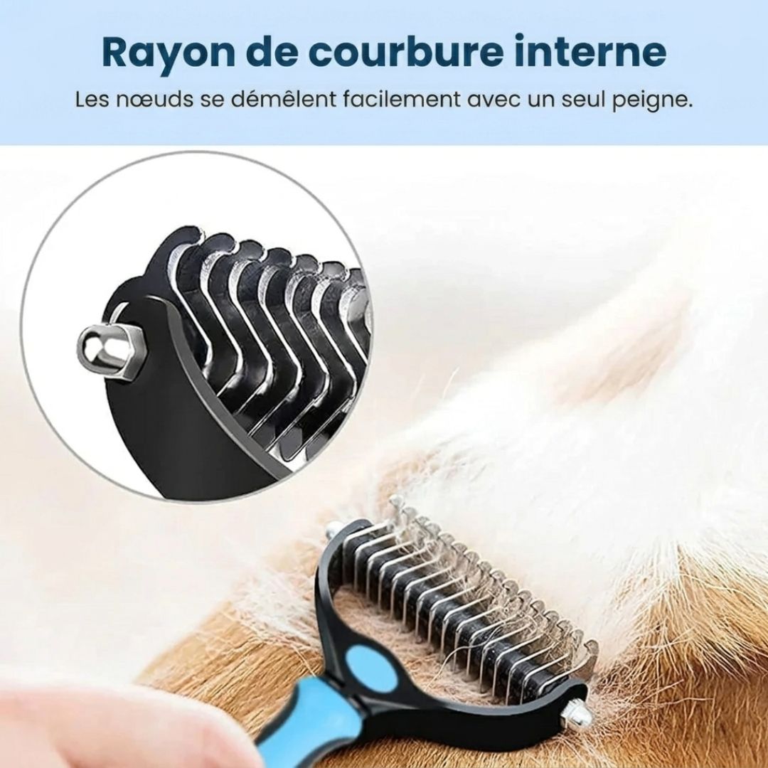 Brosse anti-nœuds MaxPet™ – Un toilettage facile et sans tracas