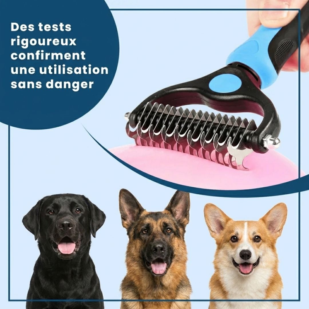 Brosse anti-nœuds MaxPet™ – Un toilettage facile et sans tracas