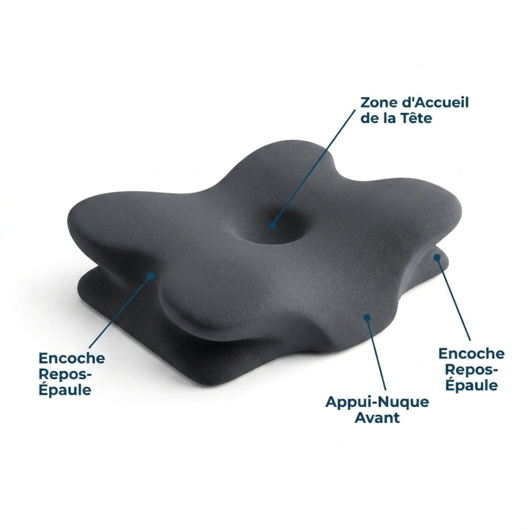 Oreiller CerviRelax™ – Soulagez vos cervicales et dormez sans douleur