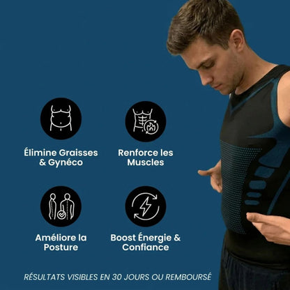 Haut Amincissant Homme – Gaine discrète pour un ventre plus plat