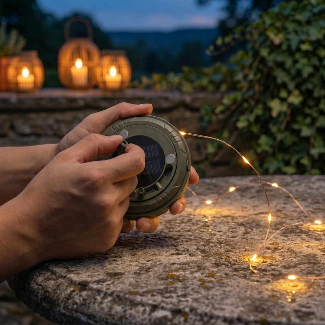 Guirlande solaire d’extérieur – Créez une ambiance magique instantanée