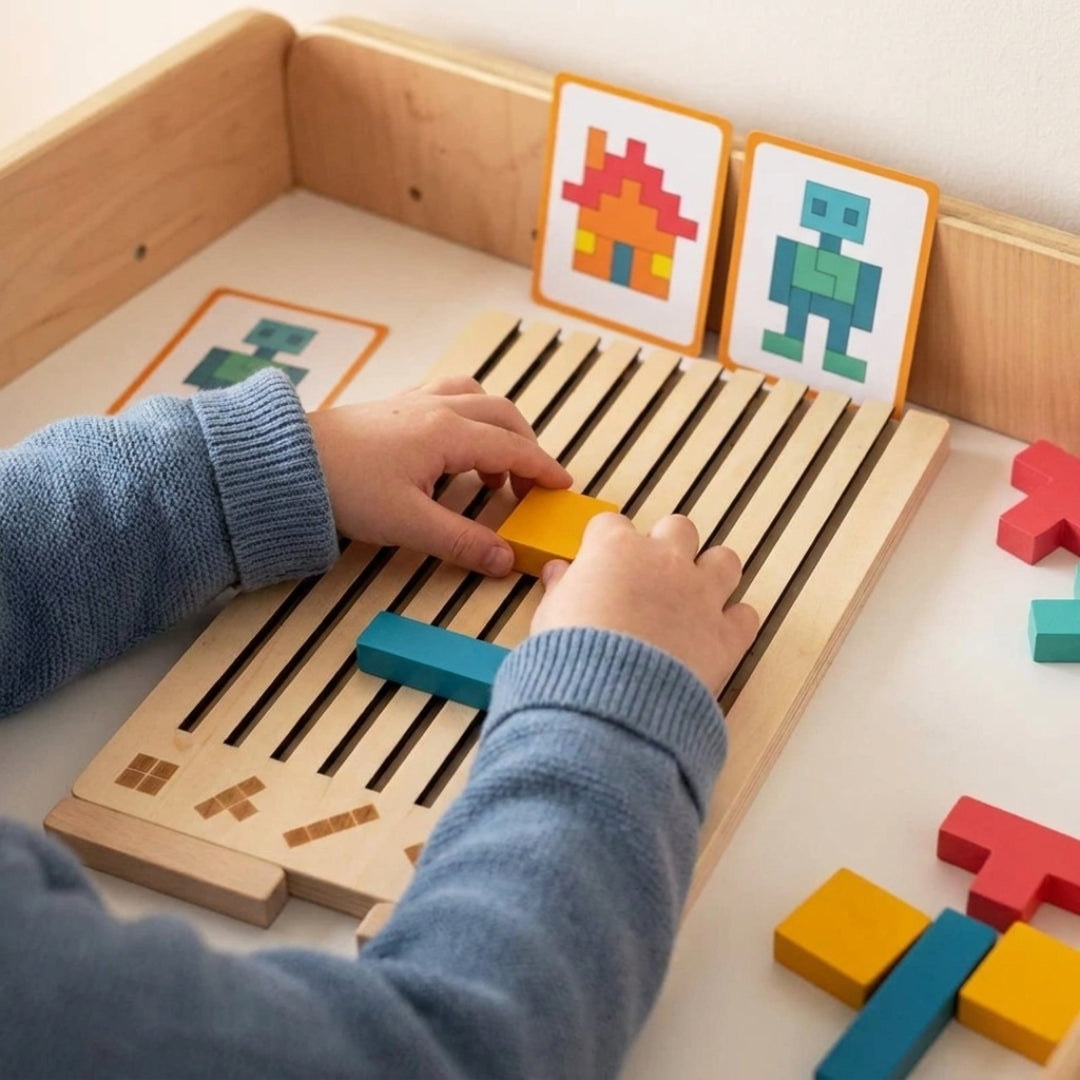 Tétris en Bois Montessori – Le jeu malin qui développe l’esprit des enfants