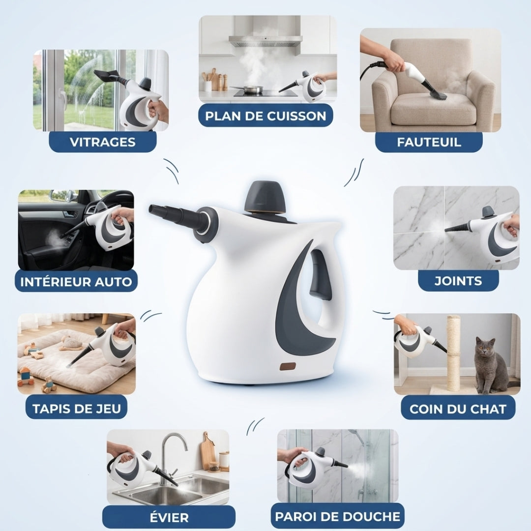 CleanSteam Pro – Nettoyez efficacement sans produits chimiques
