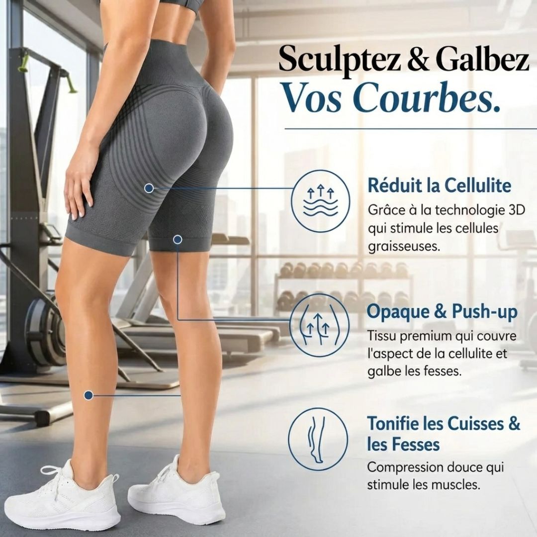 Short Sculptant 3D – Silhouette affinée & effet anti-cellulite immédiat
