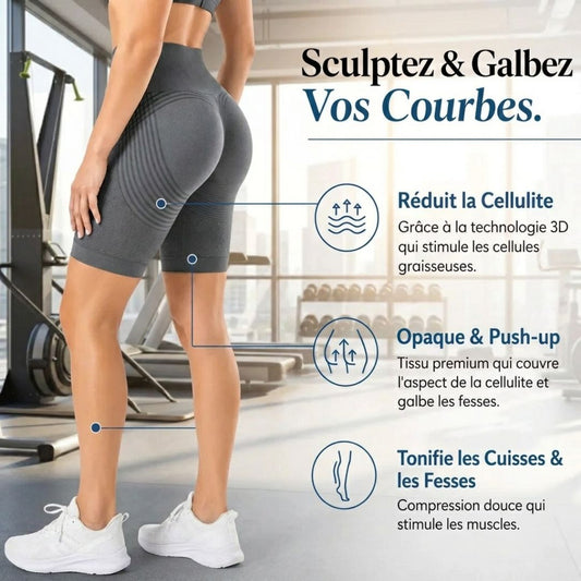 Short Sculptant 3D – Silhouette affinée & effet anti-cellulite immédiat