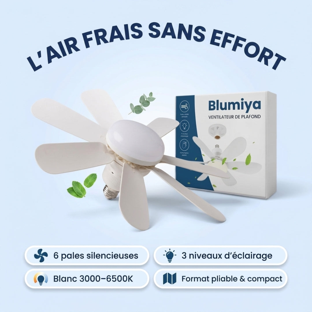 AeroLumi™ – Ventilateur plafond avec éclairage LED intégré