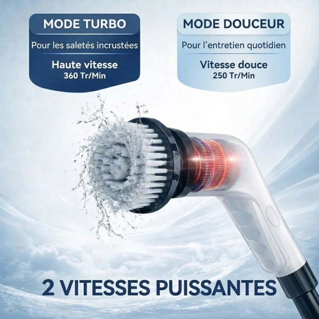 Brosse Nettoyante Spin Pro – Offrez à vos surfaces un nettoyage rapide