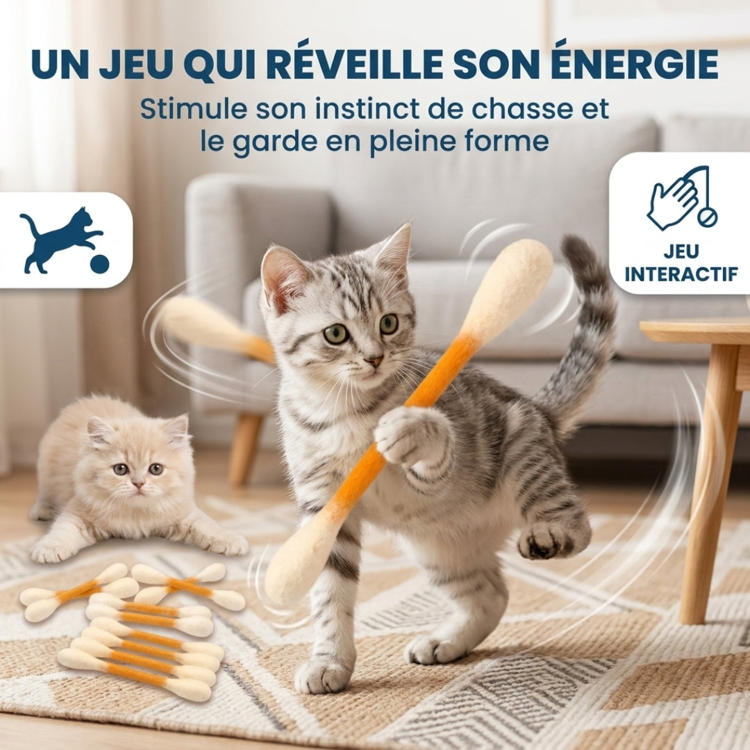 Lot de 6 Jouets Dentaires pour Chat – Divertissement & Bien-être au quotidien
