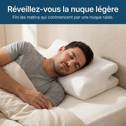 Oreiller ErgoNuque™ – Réveillez-vous avec une sensation de confort retrouvée