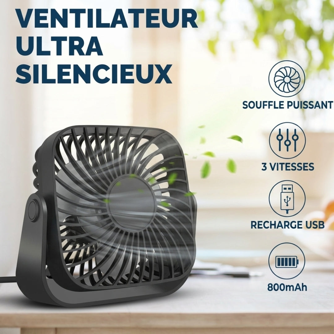 Mini Ventilateur USB Portable – Restez au frais partout