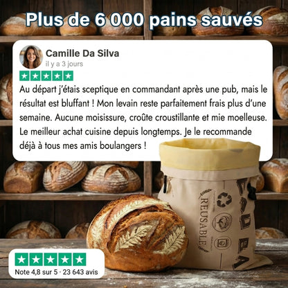 Sac à Pain en Cire d'Abeille – Conservez votre pain frais plus longtemps