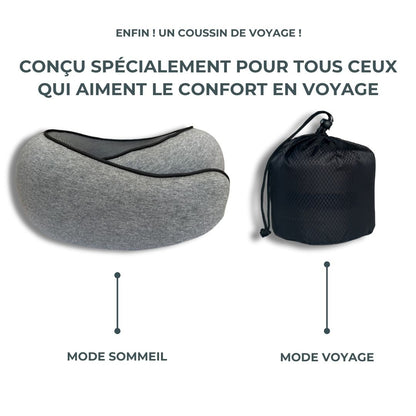 Oreiller de Voyage – Dites Adieu aux Douleurs, Voyagez l’Esprit Léger