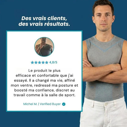 Haut Amincissant Homme – Gaine discrète pour un ventre plus plat